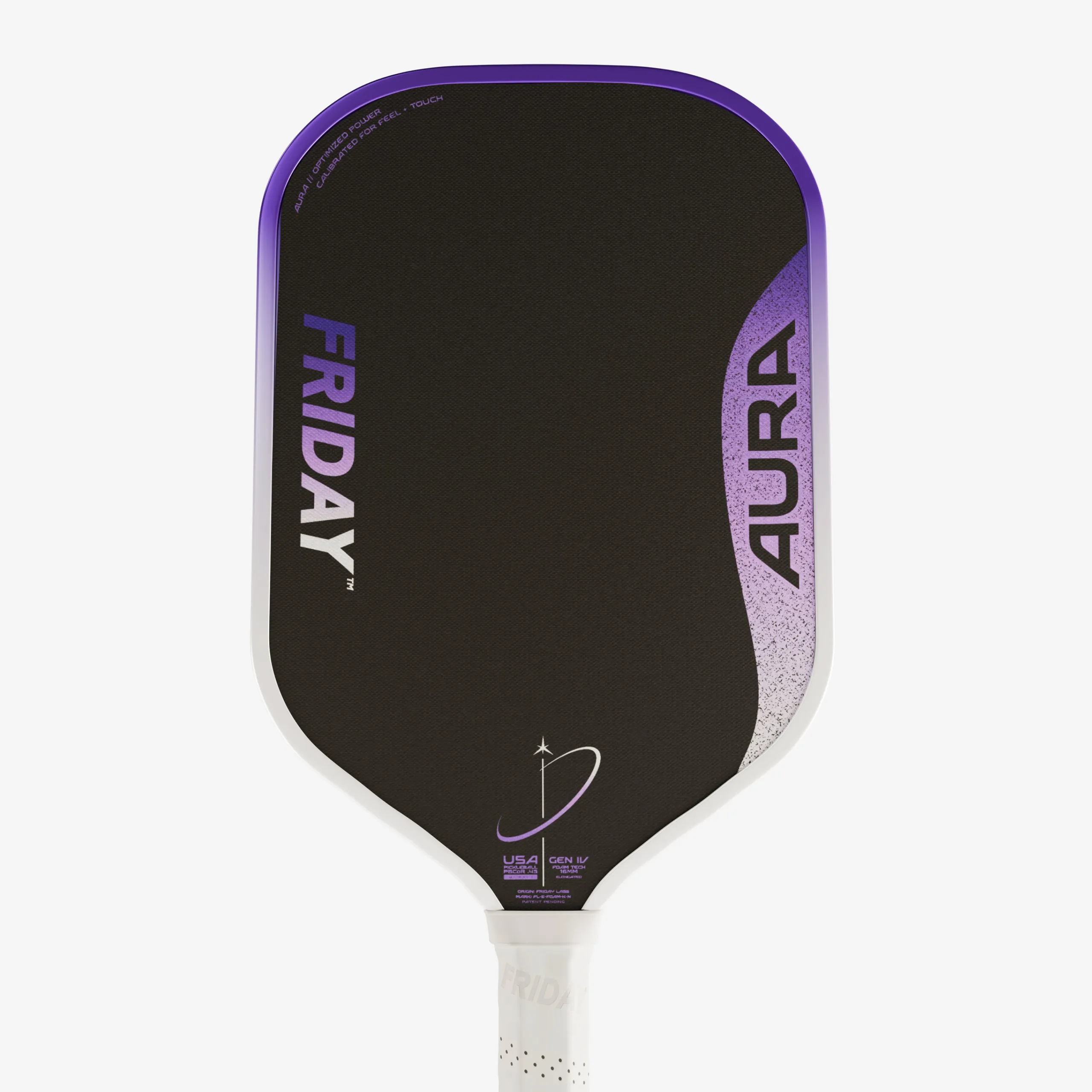 Friday Aura 16mm pickleball paddle in Lunar