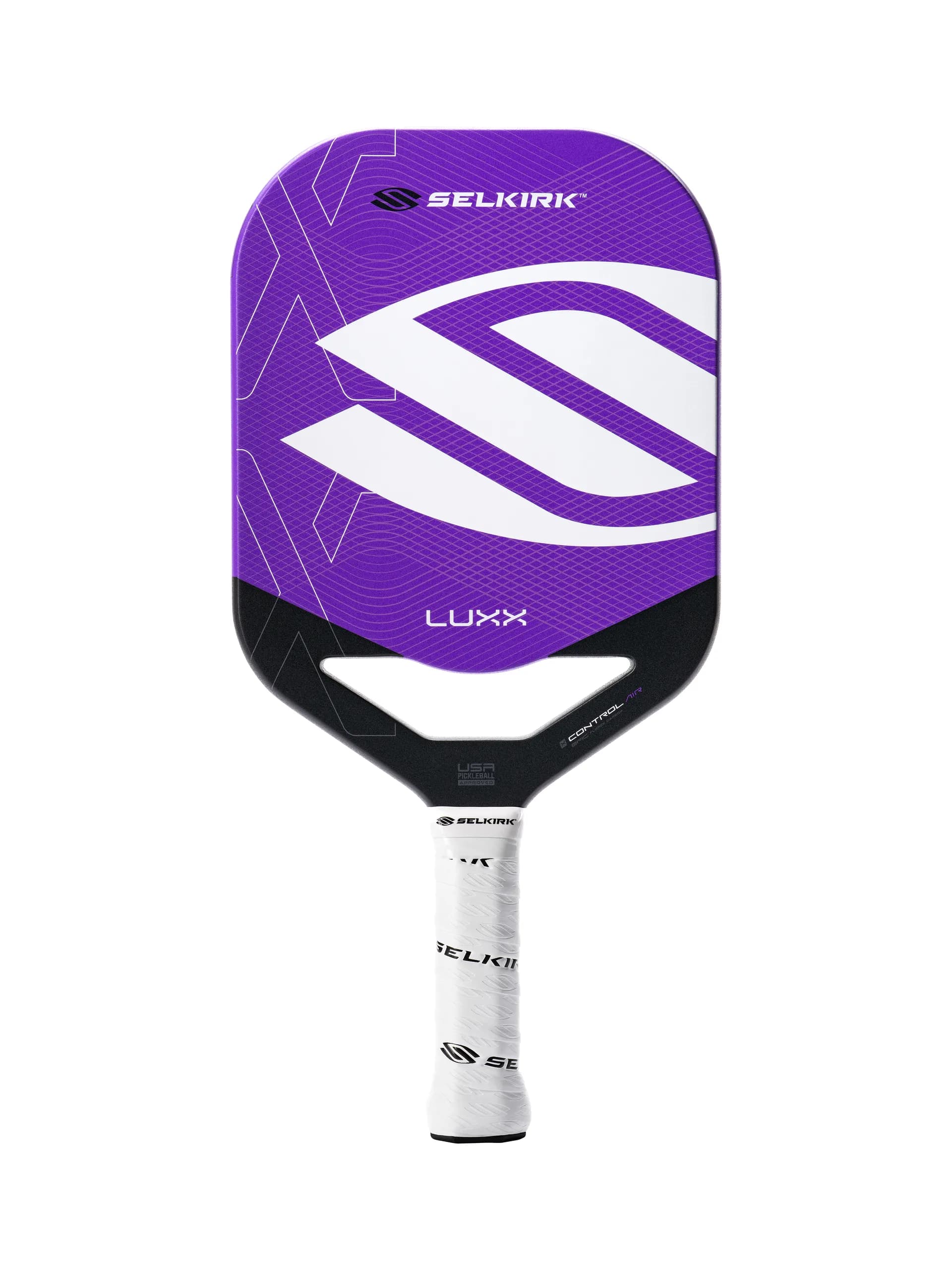 Selkirk LUXX Control Air Epic (InfiniGrit) pickleball paddle in Purple