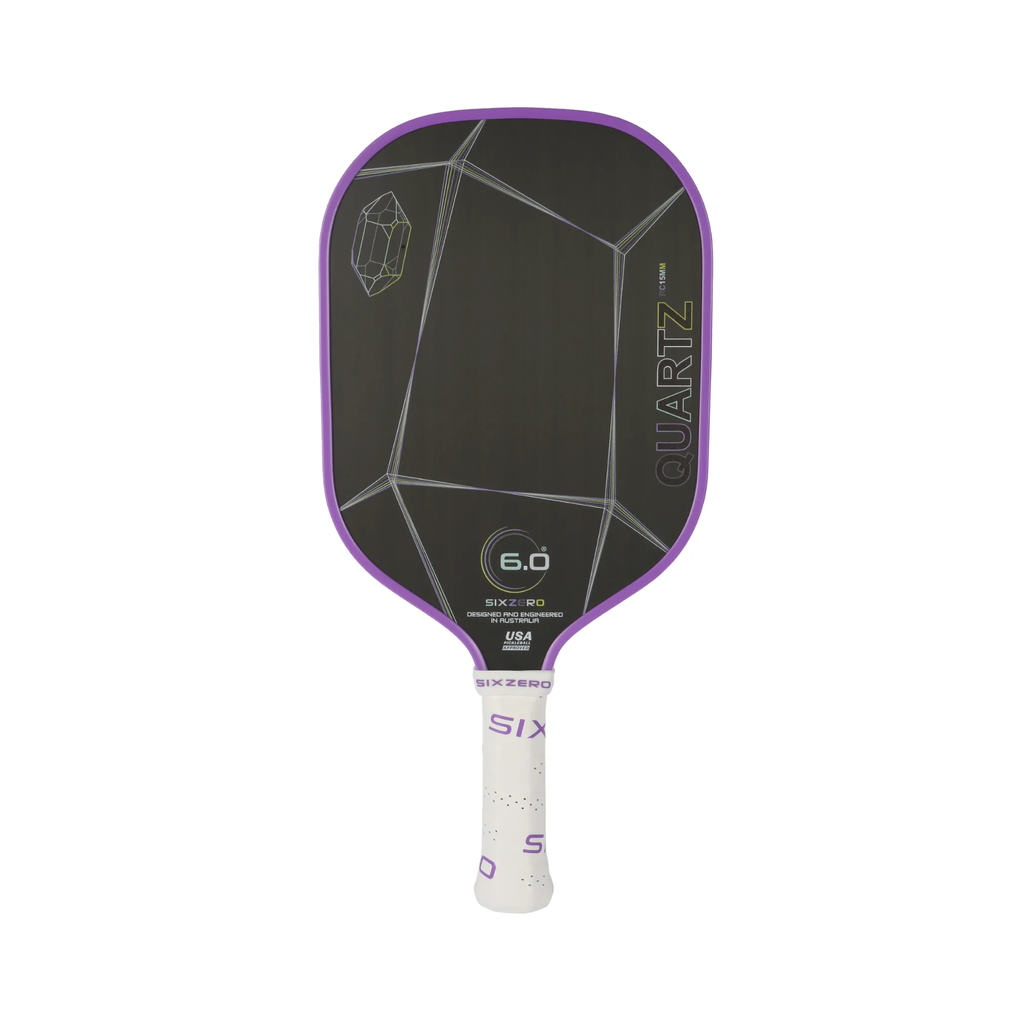 Six Zero Quartz pickleball paddle in Amethyst